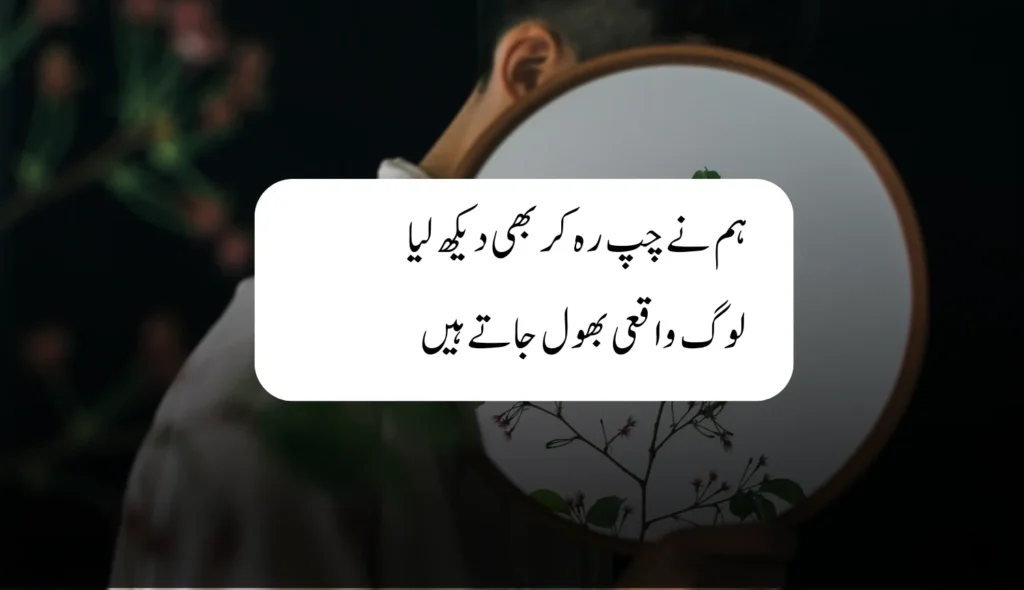 Sad Poetry in Urdu 