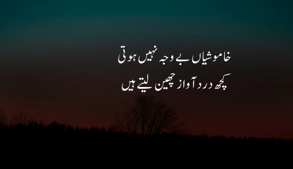 Sad Poetry in Urdu