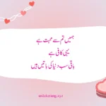 love poetry in urdu text